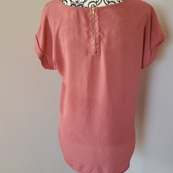 Pink Rose Top size Large - Picture 3 of 4